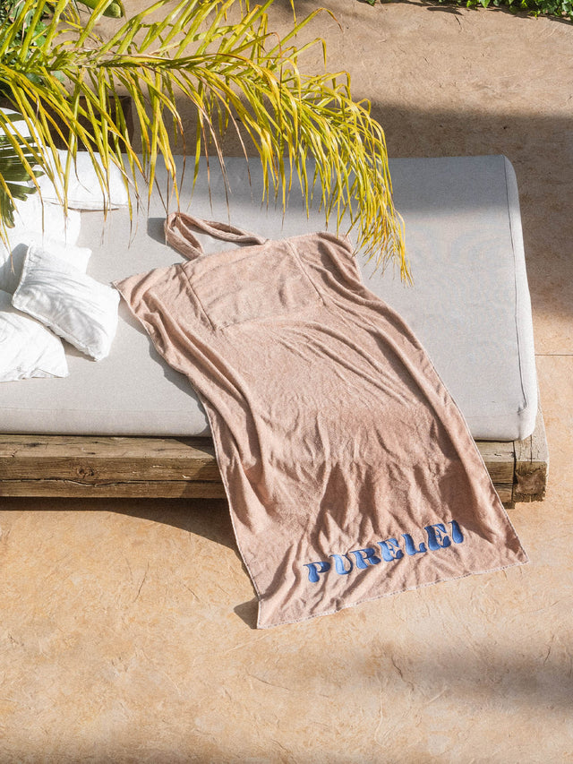 Blue Paradise Strandhanddoek met Zak