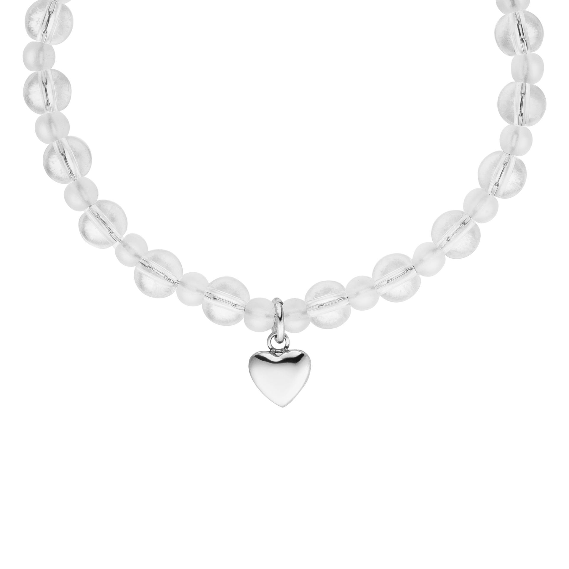 White Heart Bracelet