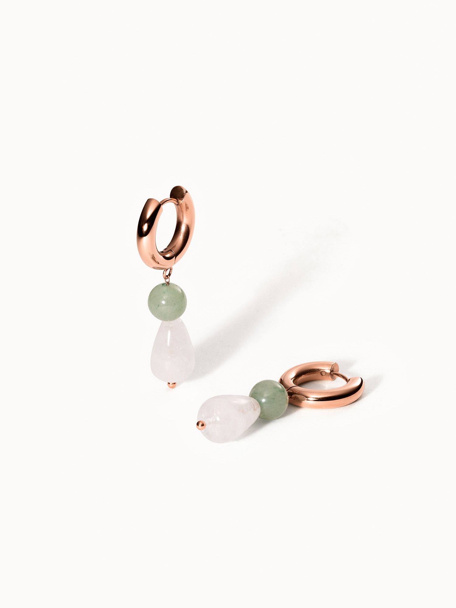 Clear Quartz Drop Oorbellen