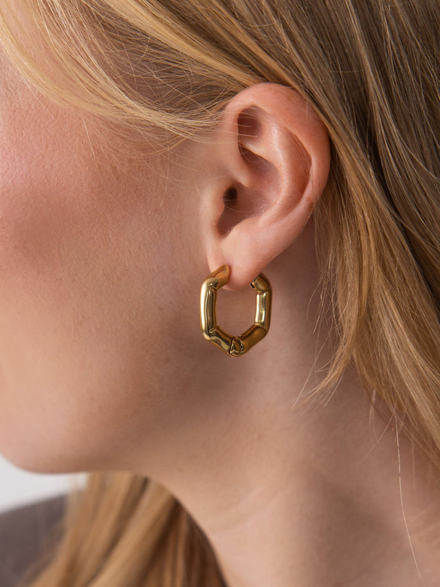 Hexagon Earrings