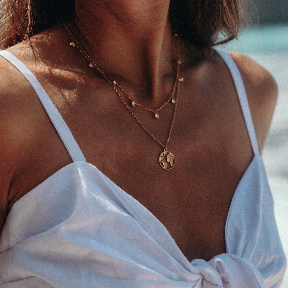 World Map Ketting