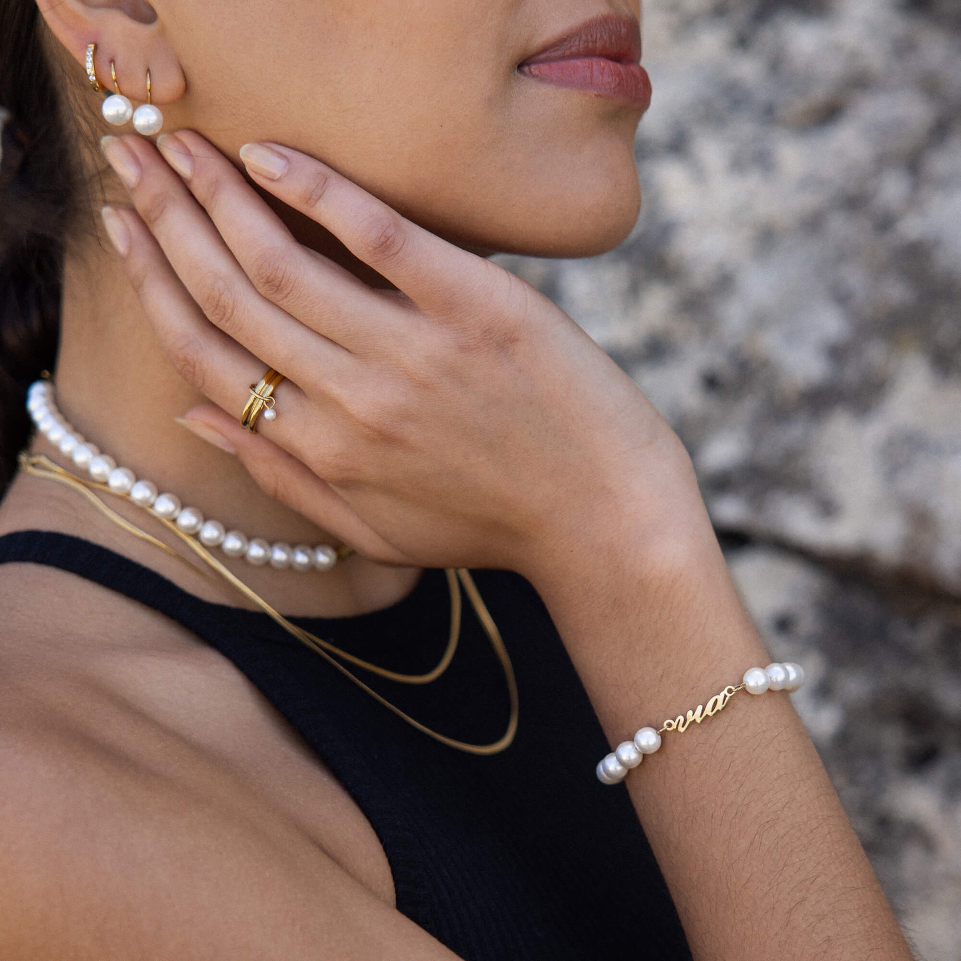 Via Pearl Armband