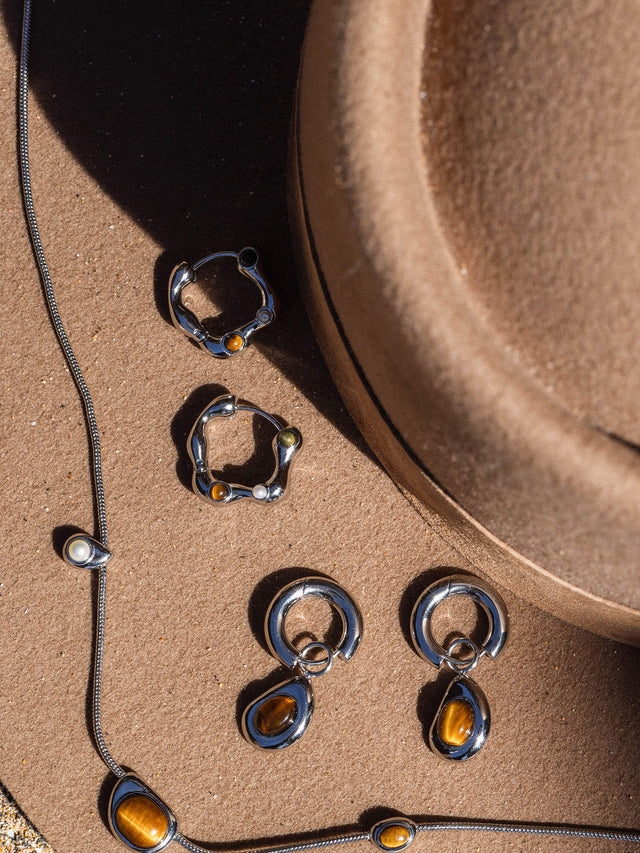 Tiger's Eye Earring
