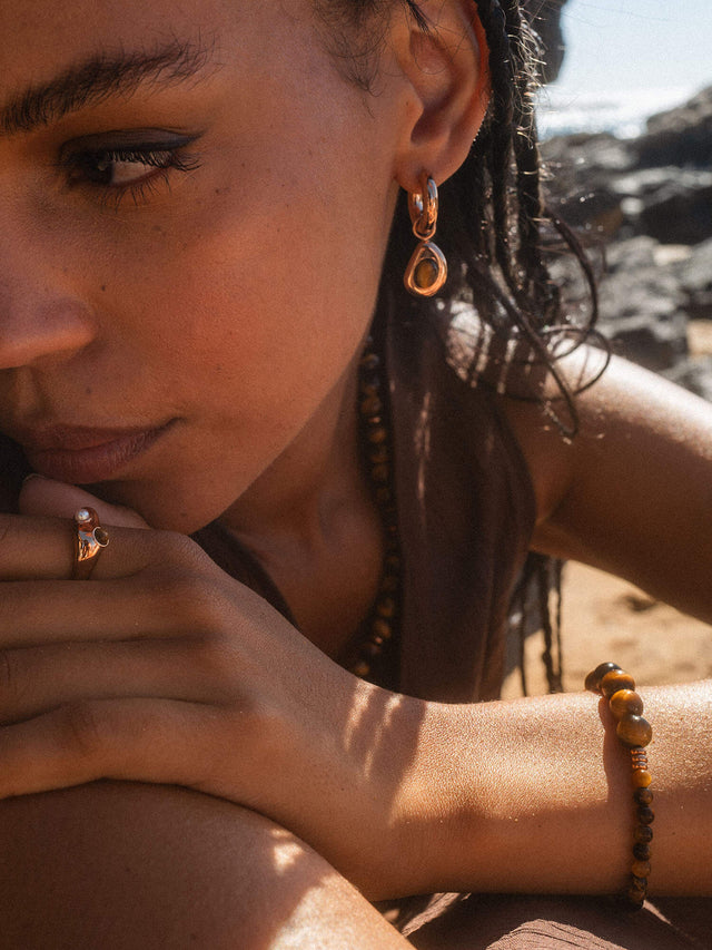 Tiger's Eye Earring