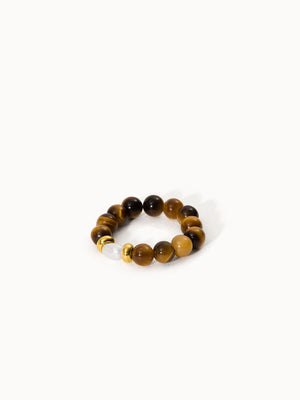 Tiger's Eye Pearl Ring