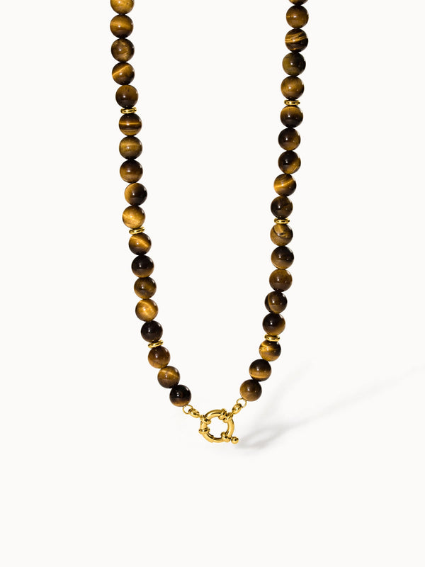 Tiger's Eye Charm Necklace