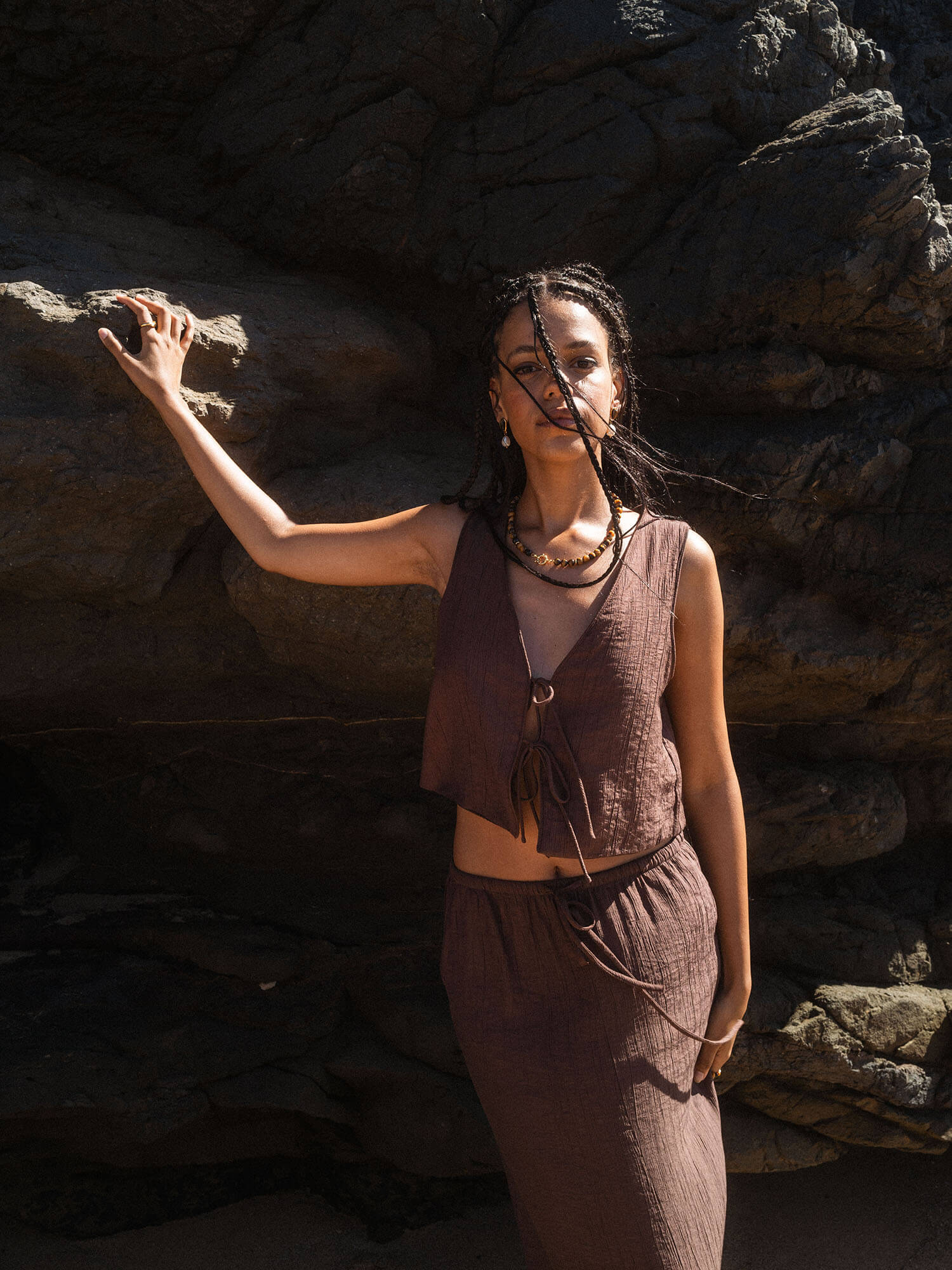 Tiger's Eye Charm Necklace