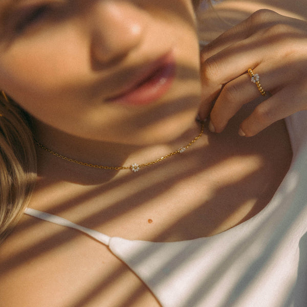Linen Blossom Ring