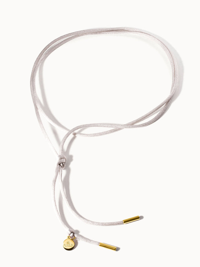 Gray Satin Ketting