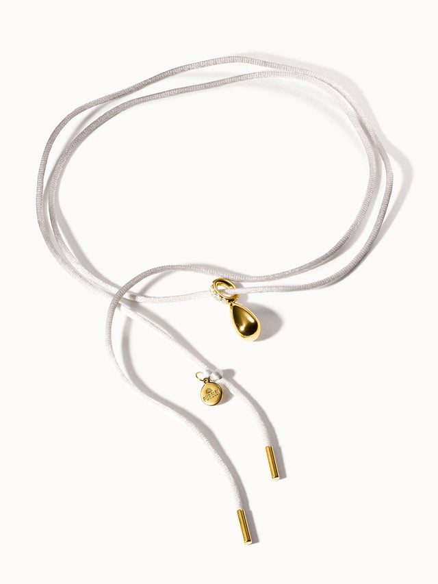 Gray Satin Ketting