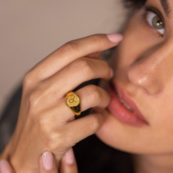 Stier Zodiac Ring
