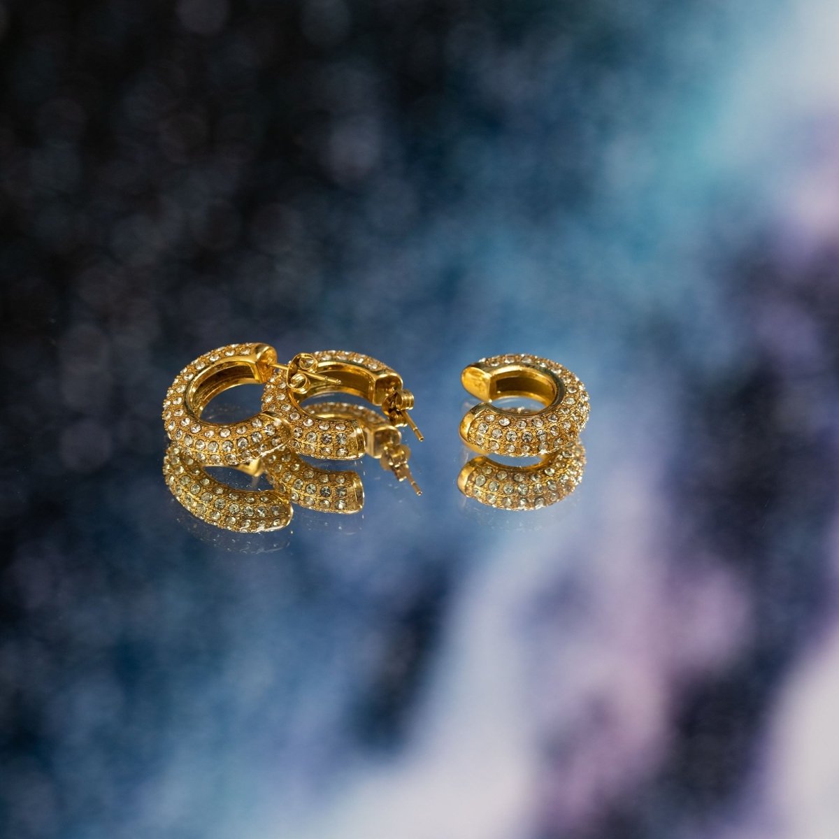 Big Glitter Earring - INT PURELEI
