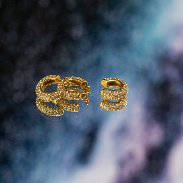 Big Glitter Earring - INT PURELEI