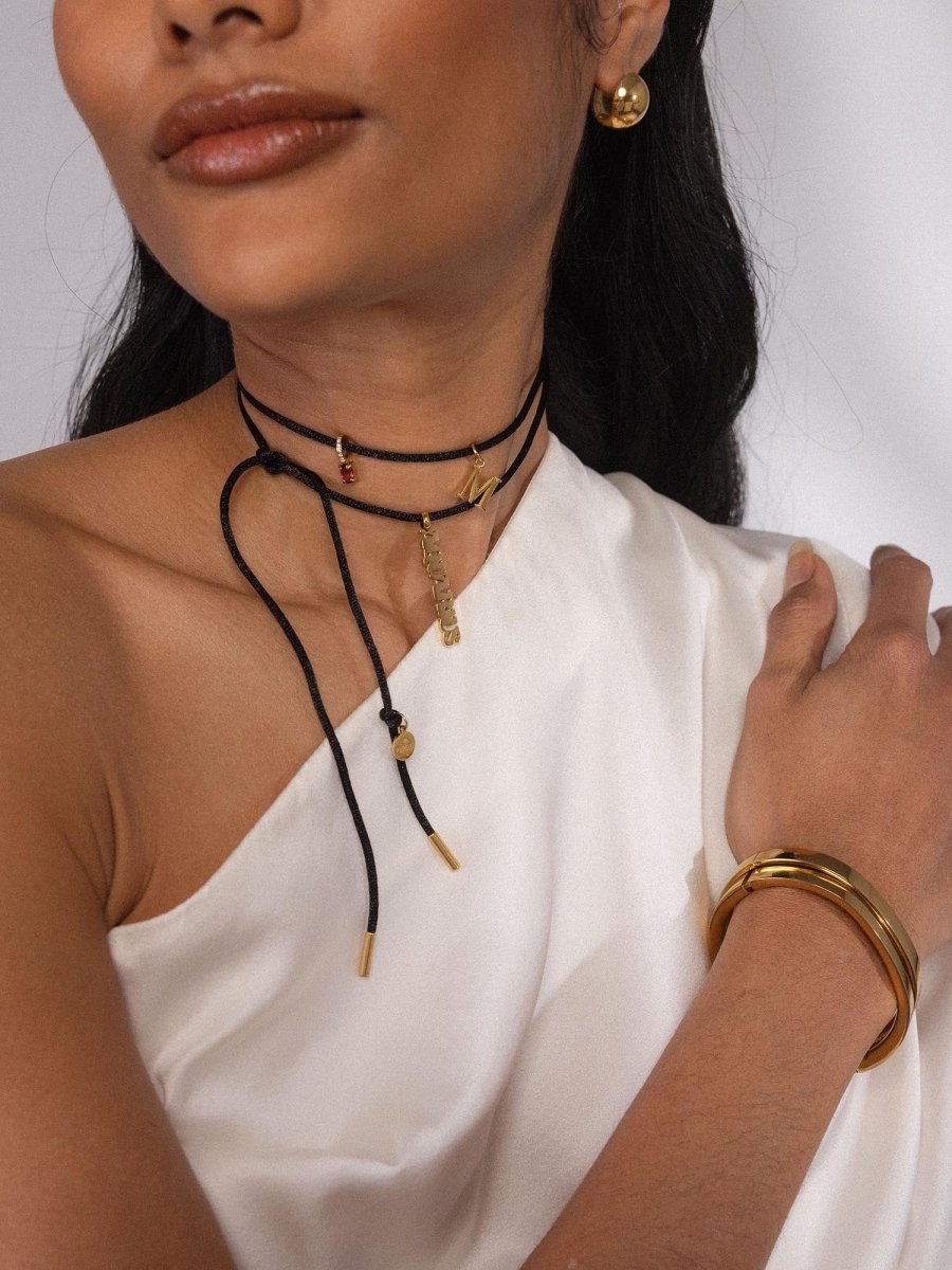 Black Satin Necklace - INT PURELEI