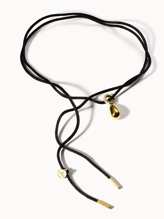 Black Satin Necklace - INT PURELEI