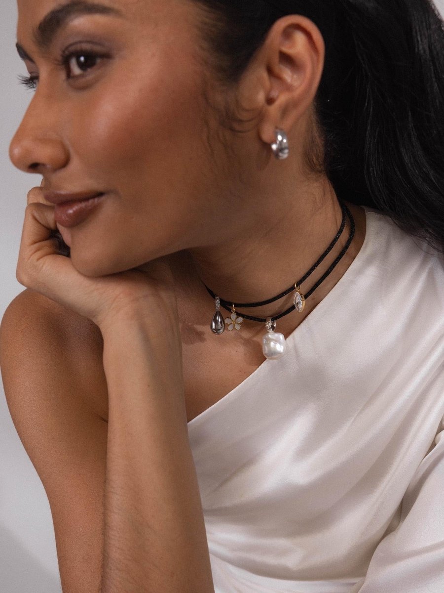 Black Satin Necklace - INT PURELEI