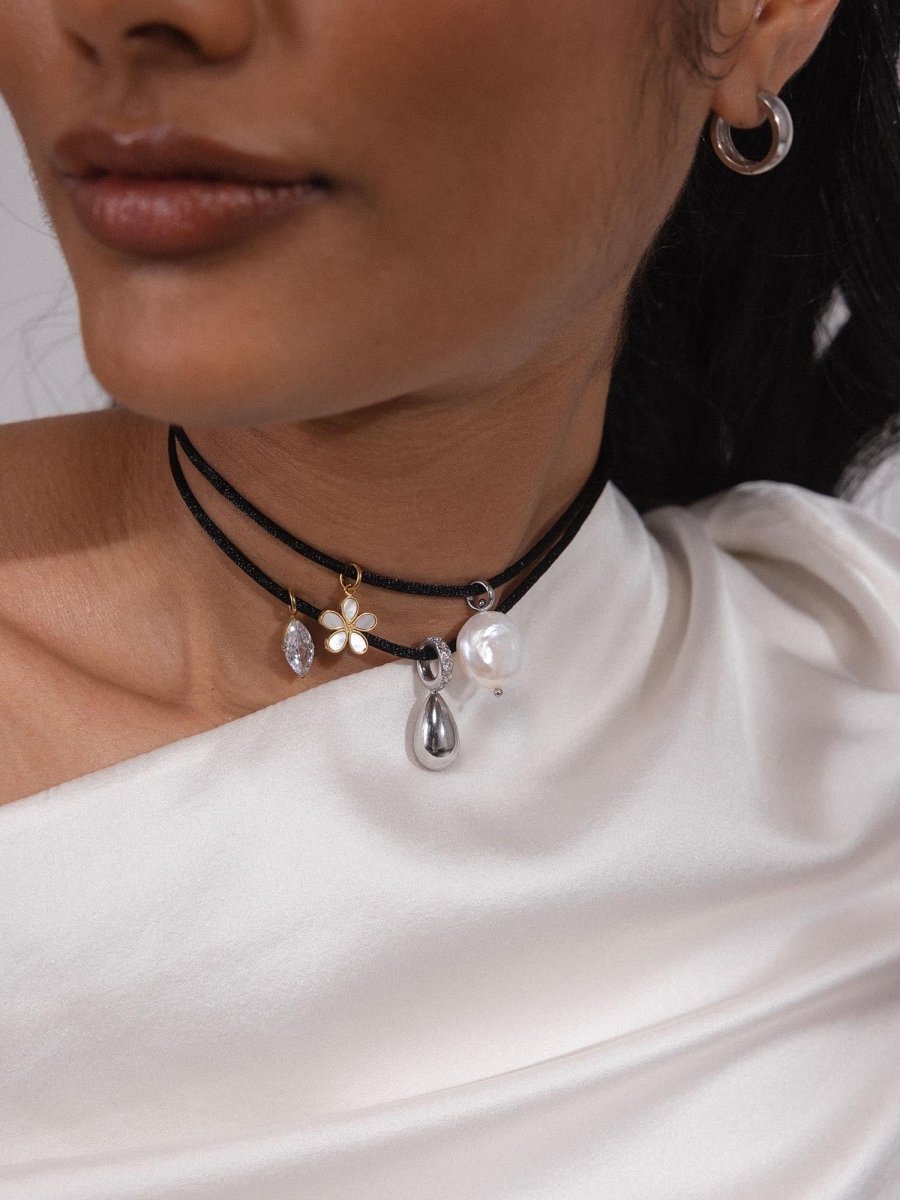 Black Satin Necklace - INT PURELEI