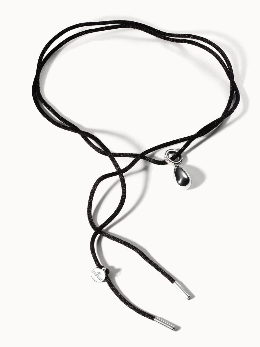 Black Satin Necklace - INT PURELEI
