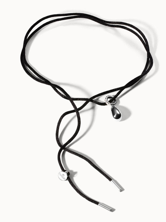 Black Satin Necklace - INT PURELEI
