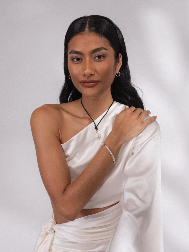 Black Satin Necklace - INT PURELEI
