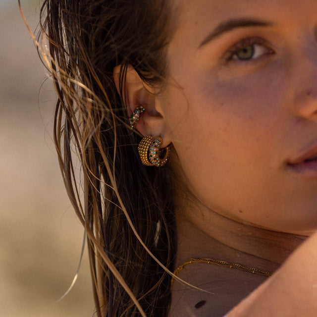 Colorful Glitter Earcuff - INT PURELEI