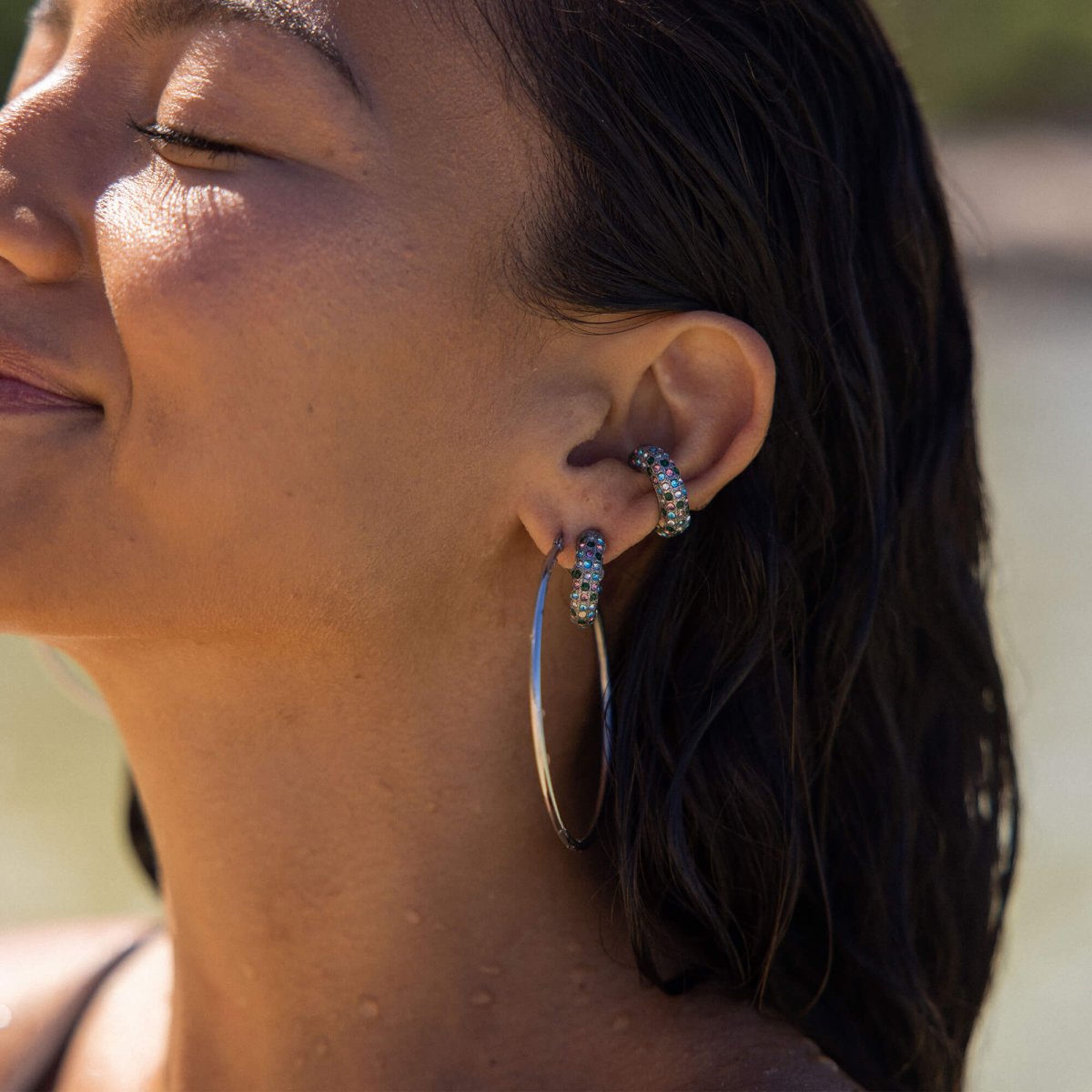 Colorful Glitter Earcuff - INT PURELEI