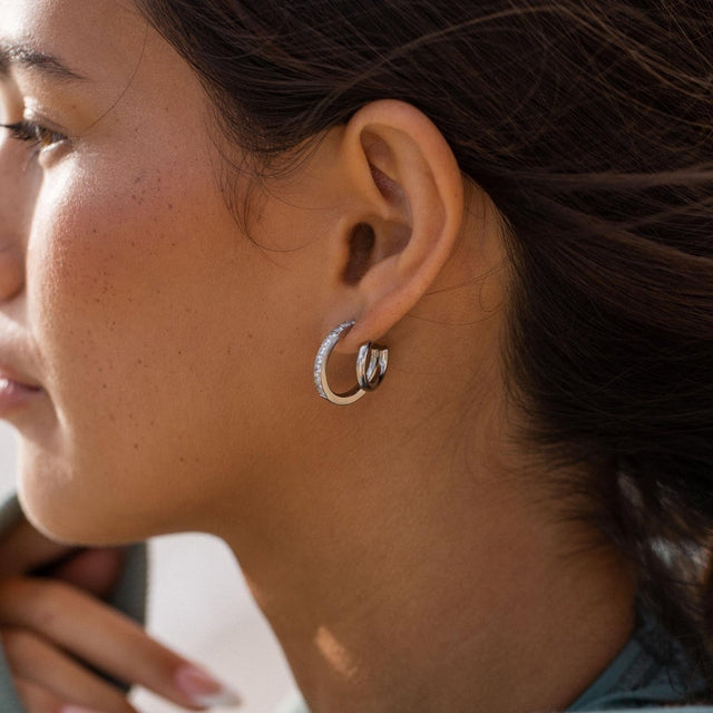 Double Glitter Earring - INT PURELEI