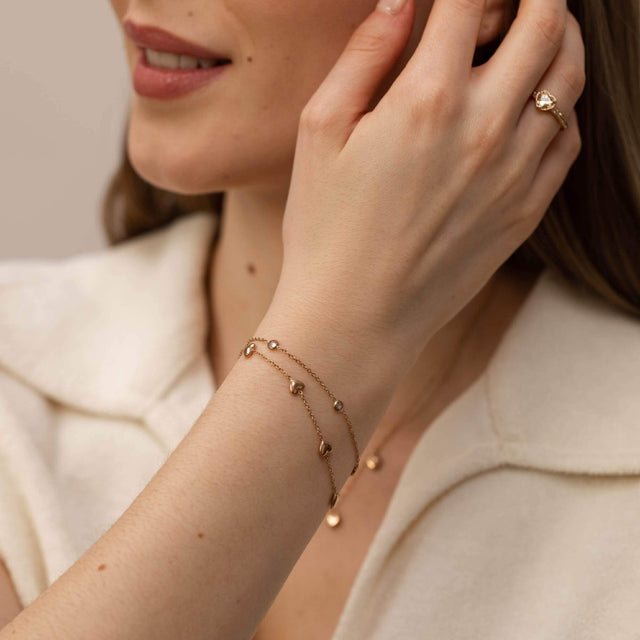 Glitter Heart Bracelet - INT PURELEI