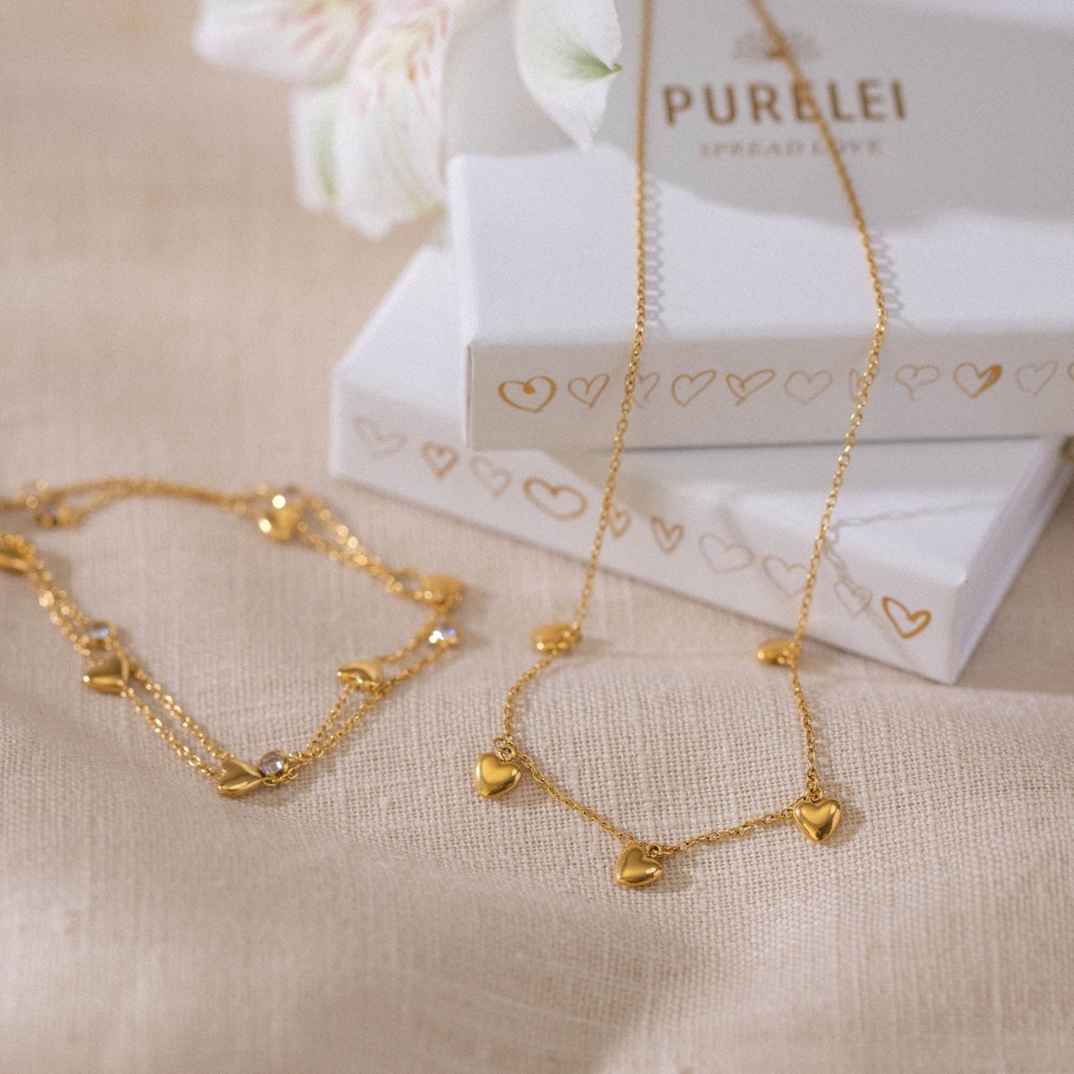 Glitter Heart Bracelet - INT PURELEI