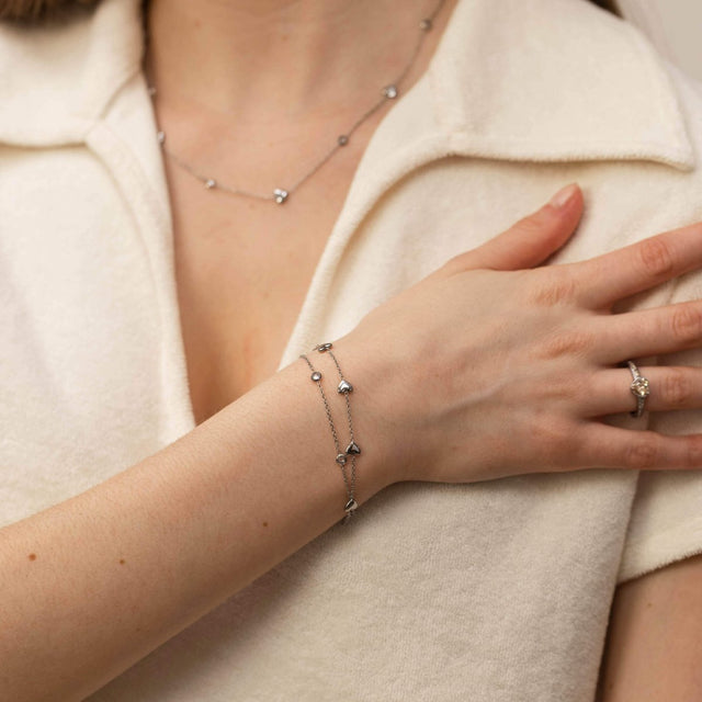 Glitter Heart Bracelet - INT PURELEI