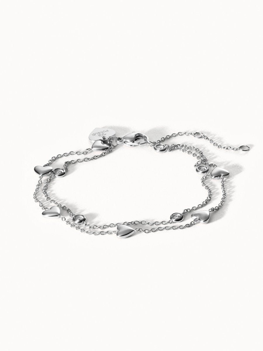 Glitter Heart Bracelet - INT PURELEI