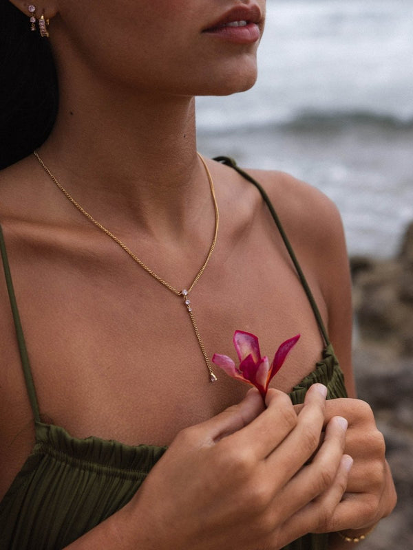 Pink Glamor Necklace - INT PURELEI