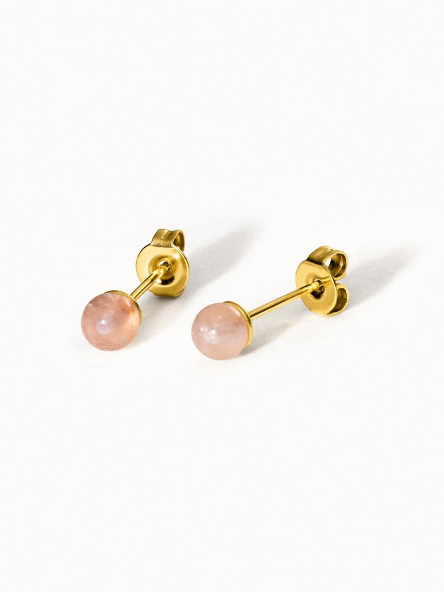 Rose Quartz Earring - INT PURELEI