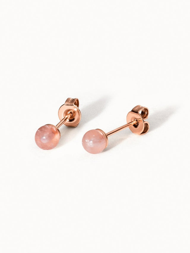 Rose Quartz Earring - INT PURELEI