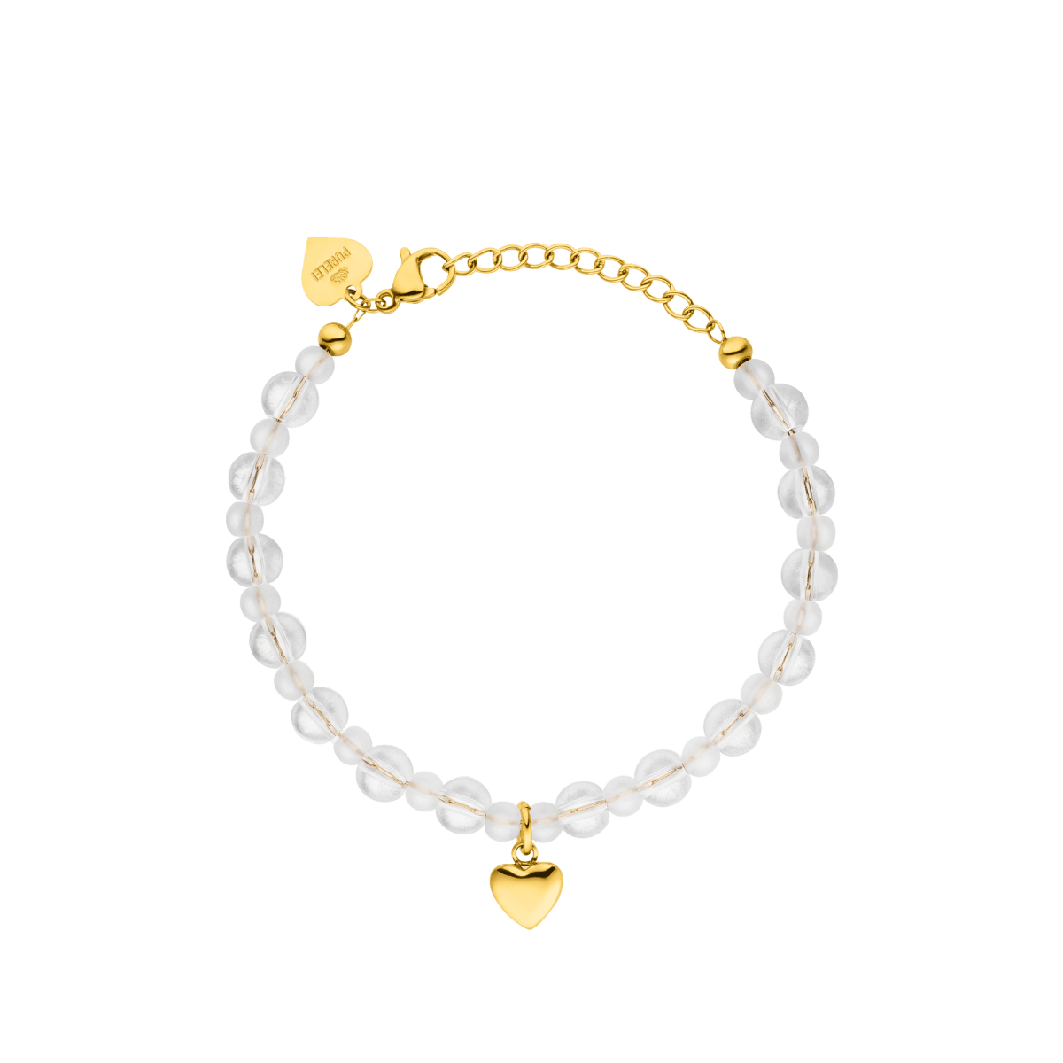 White Heart Bracelet - INT PURELEI