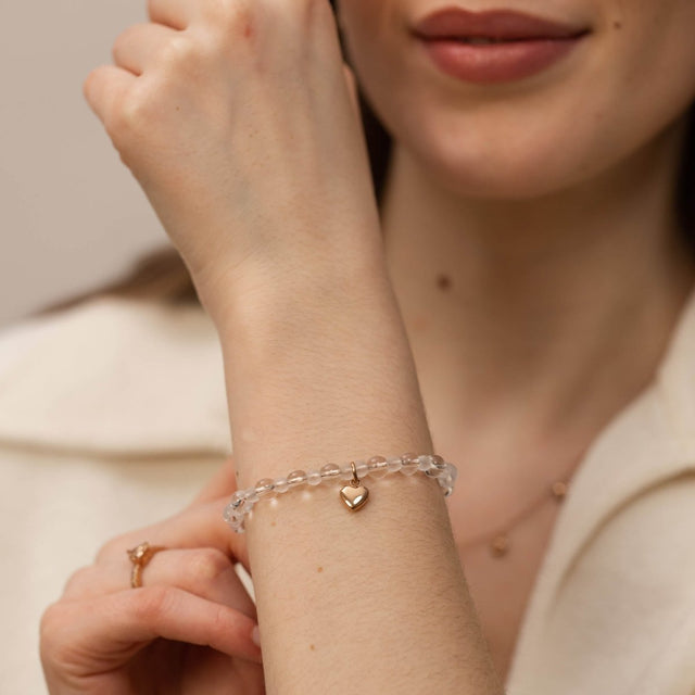 White Heart Bracelet - INT PURELEI