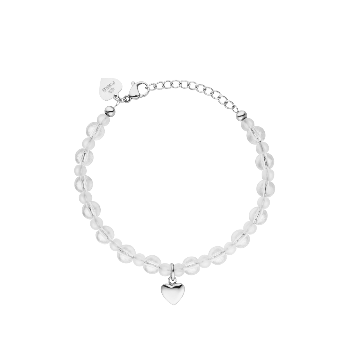 White Heart Bracelet - INT PURELEI