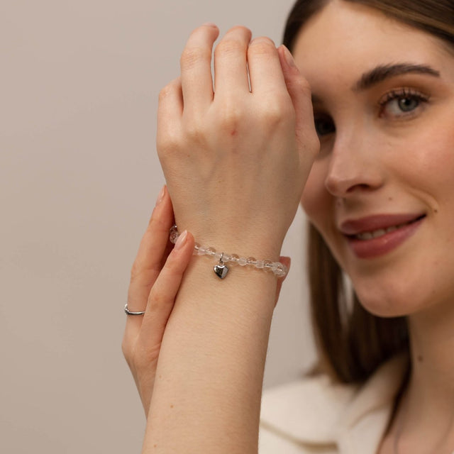 White Heart Bracelet - INT PURELEI